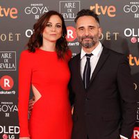 Leonor Watling y Jorge Drexler en la alfombra roja de los Premios Goya 2018