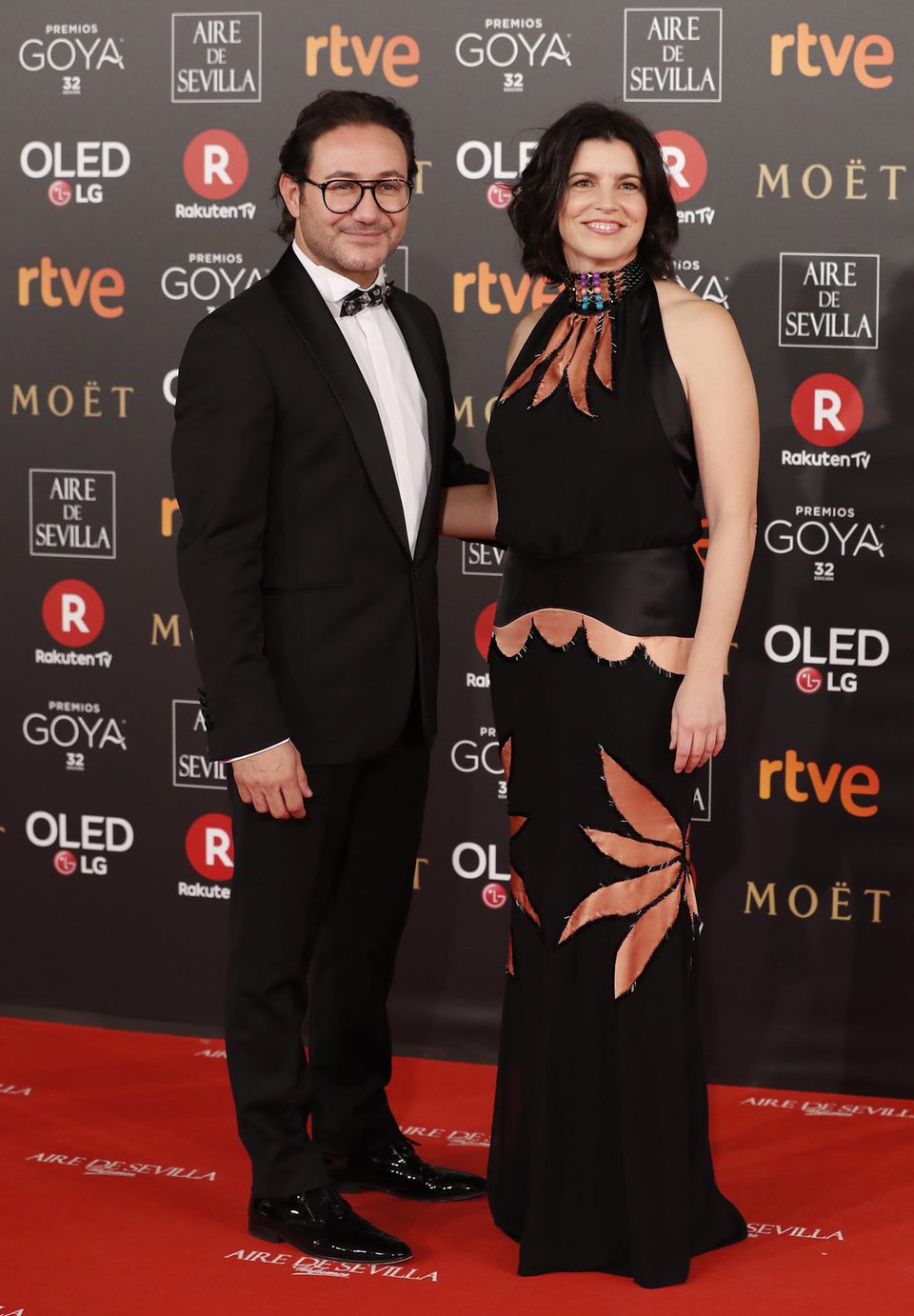 Carlos Santos y Laia Marull en la alfombra roja de los Premios Goya 2018