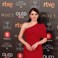 Andrea Duro en la alfombra roja de los Premios Goya 2018