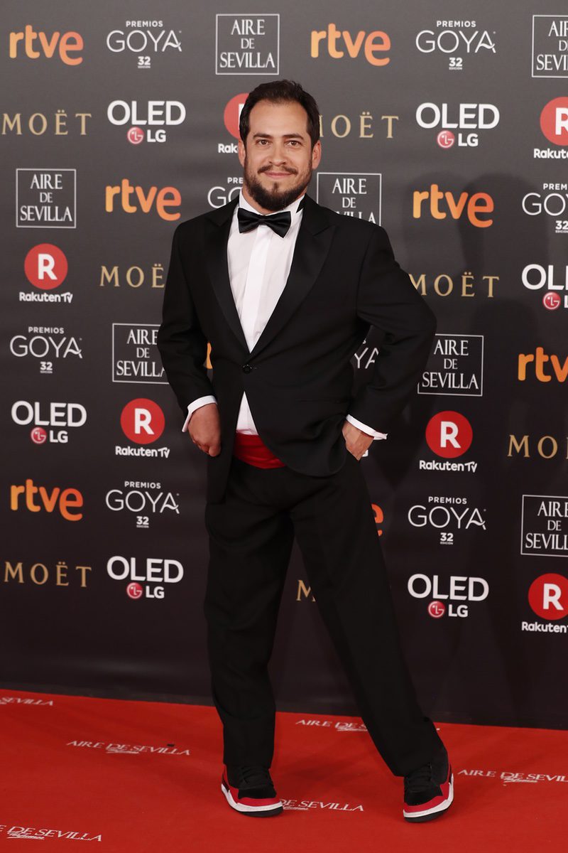 El Langui en la alfombra roja de los Premios Goya 2018