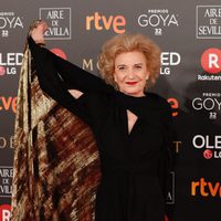 Marisa Paredes ganadora del Goya de Honor en la alfombra roja de los Premios Goya 2018