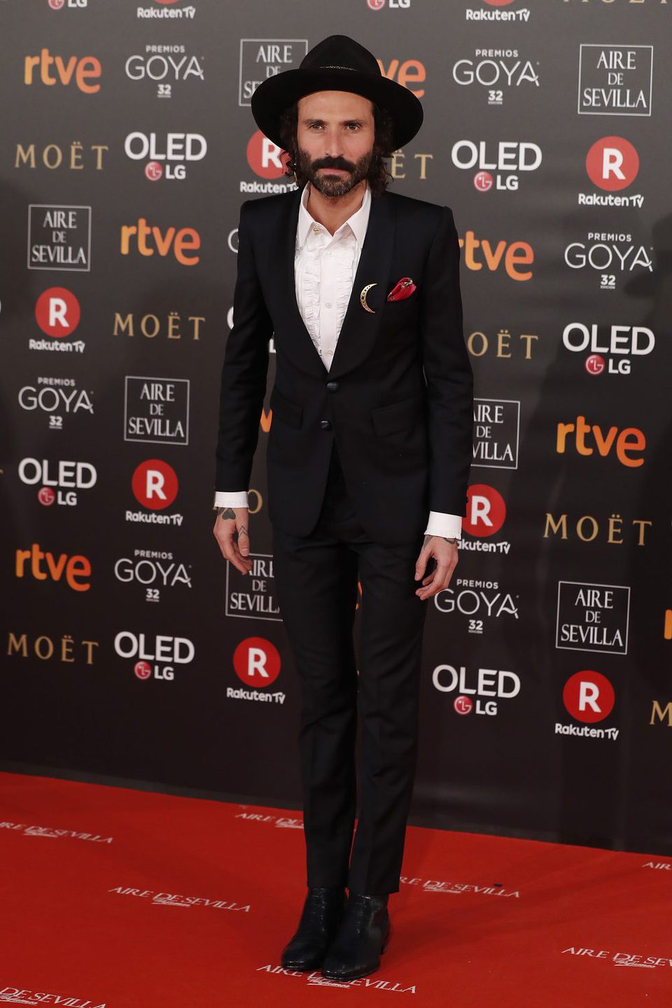 Leiva posa durante la alfombra roja de los Premios Goya 2018