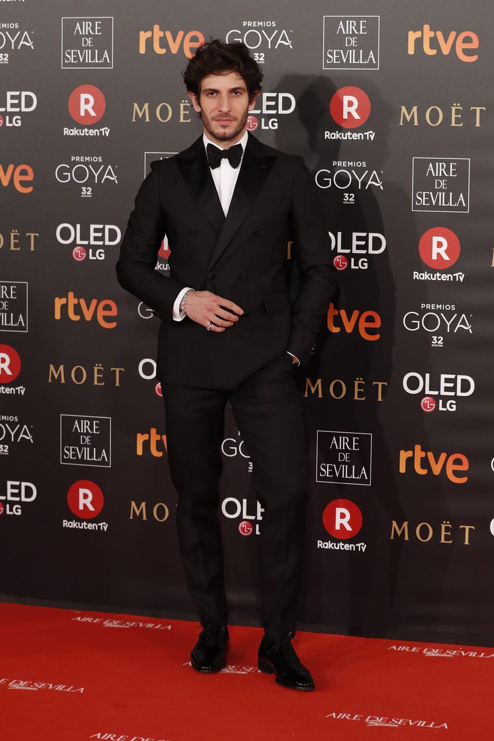 Quim Gutierrez en la alfombra roja de los Premios Goya 2018