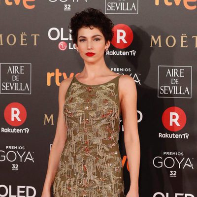 Úrsula Corberó en la alfombra roja de los Premios Goya 2018