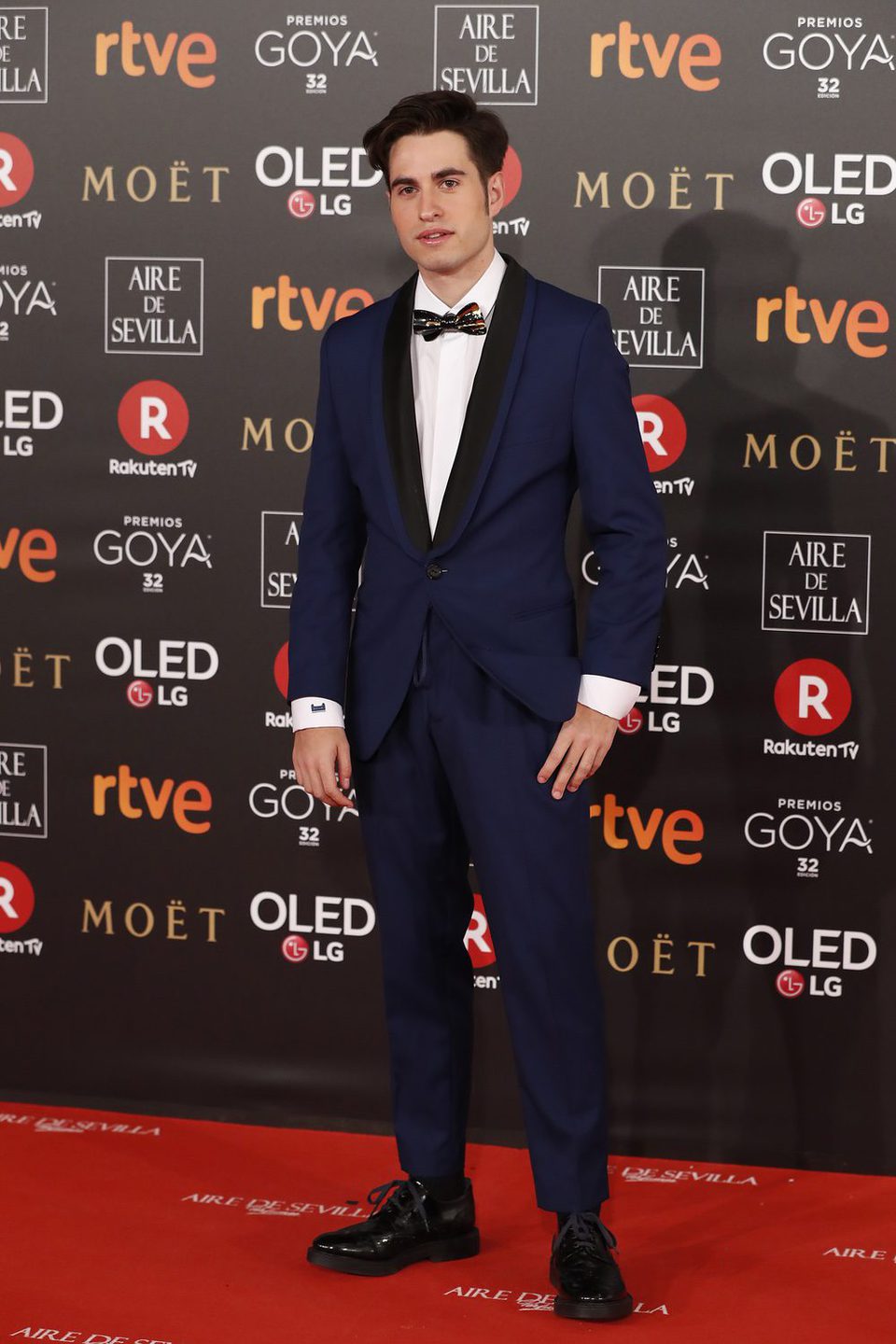 Eloi Costa en la alfombra roja de los Premios Goya 2018