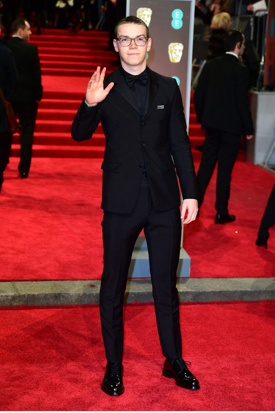 Will Poulter en la alfombra roja de los BAFTA 2018