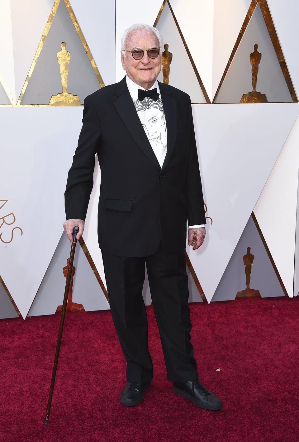 James Ivory en la alfombra roja de los Oscars 2018