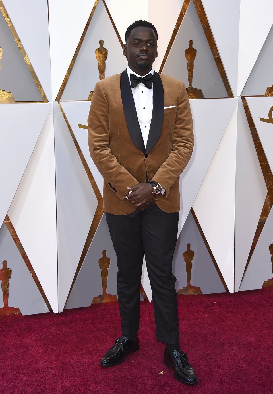 Daniel Kaluuya en la alfombra roja de los Oscar 2018