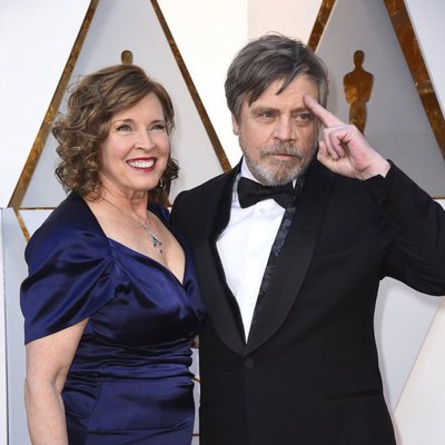 Mark Hamill y Marilou York en la alfombra roja de los Oscar 2018