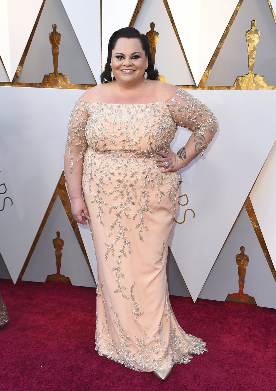 Keala Settle en la alfombra roja de los Premios Oscar 