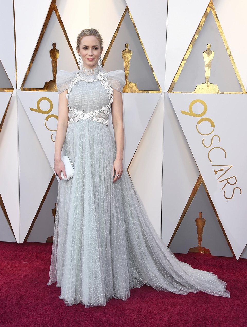 Emily Blunt en la alfombra roja de los Oscar 2018