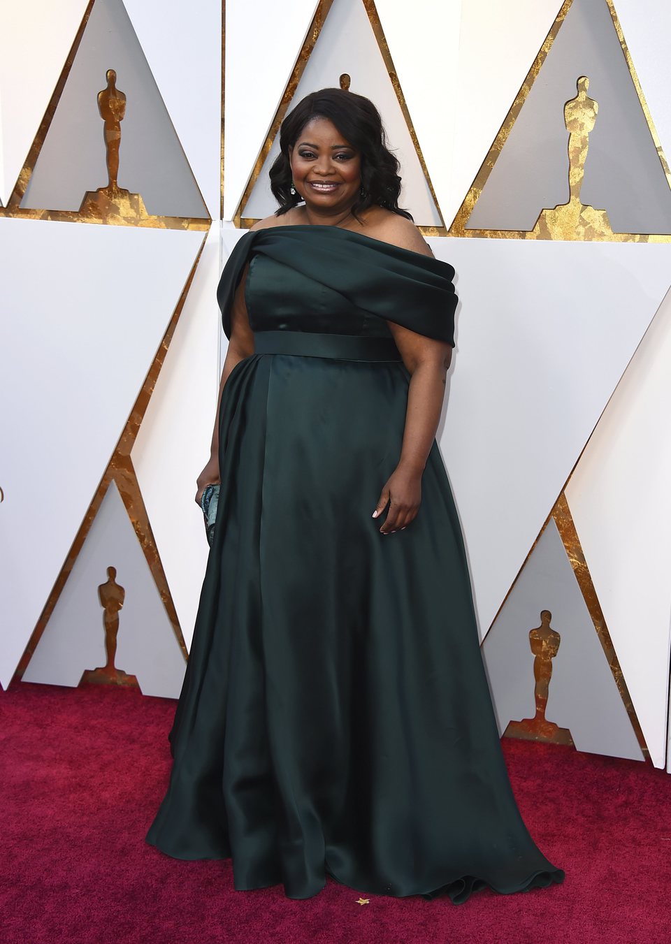 Octavia Spencer en la alfombra roja de los Oscar 2018