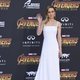 Brie Larson posa en la alfombra púrpura de la premiere mundial de 'Vengadores: Infinity War'