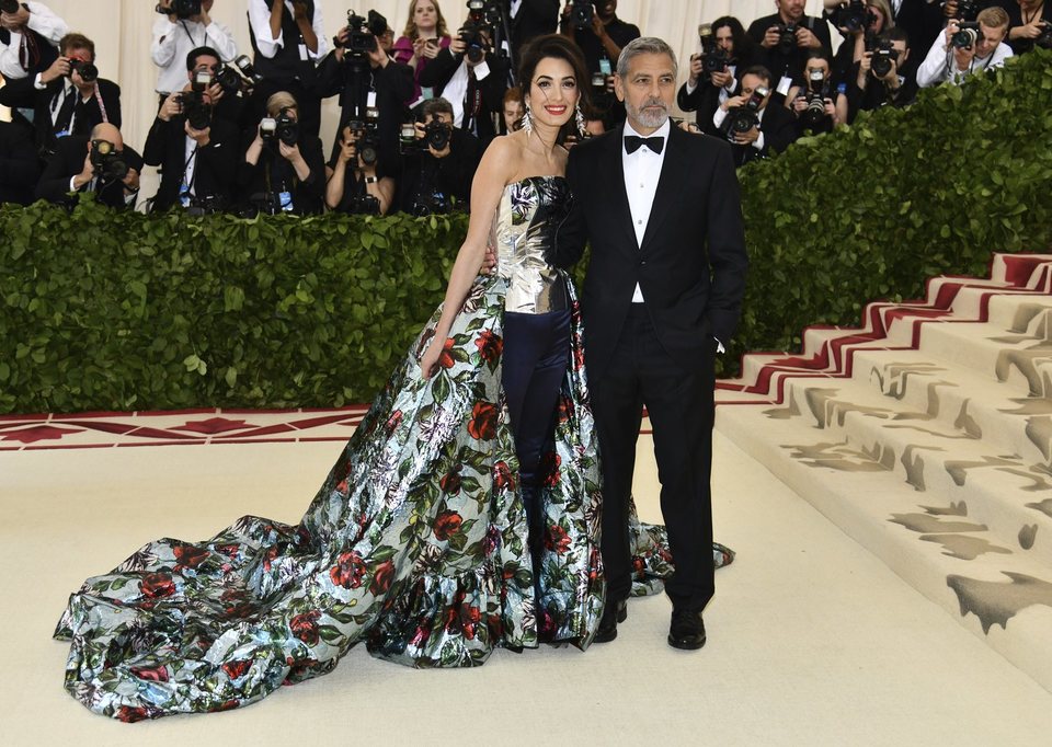 George Clooney y Amal Clooney en la Gala Met 2018