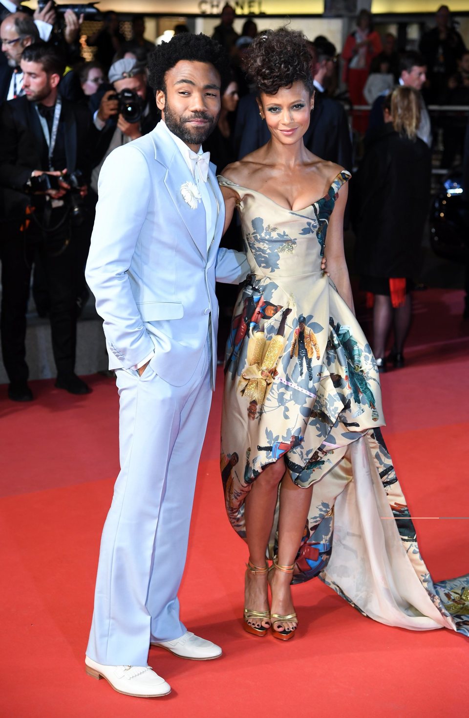 Donald Glover y Thandie Newton asisten a la premiere de 'Han Solo: Una historia de Star Wars' durante el Festival de Cannes