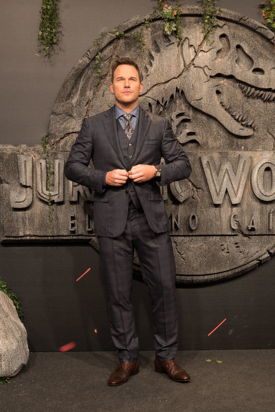 Chris Pratt en la premiere mundial de 'Jurassic World: El reino caído' en Madrid