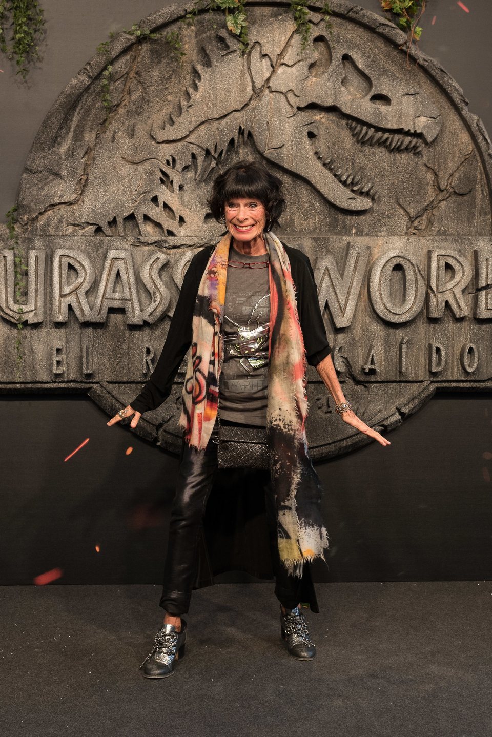 Geraldine Chaplin en la premiere mundial de 'Jurassic World: El reino caído' en Madrid