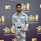 Chadwick Boseman en la alfombra roja de los MTV Movie & TV Awards 2018