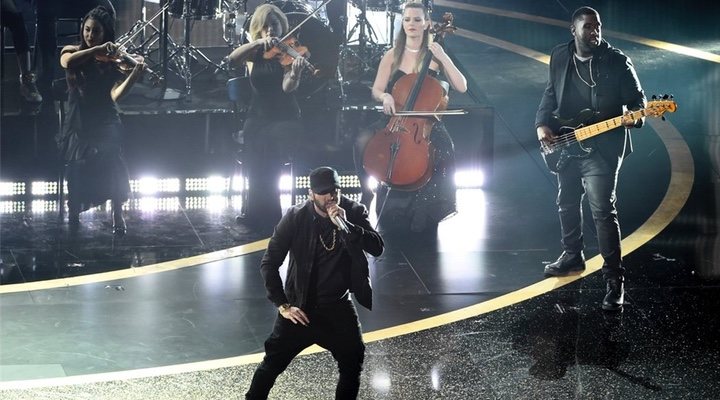 Eminem performs at the Oscars 18 years after winning an award for '8 Mile'