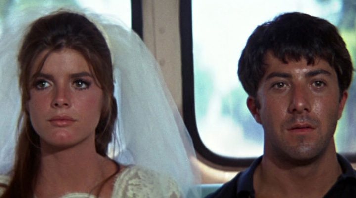 The faces of Ben (Dustin Hoffman) and Elaine (Katharine Ross) at the end of 'The Graduate' say it all