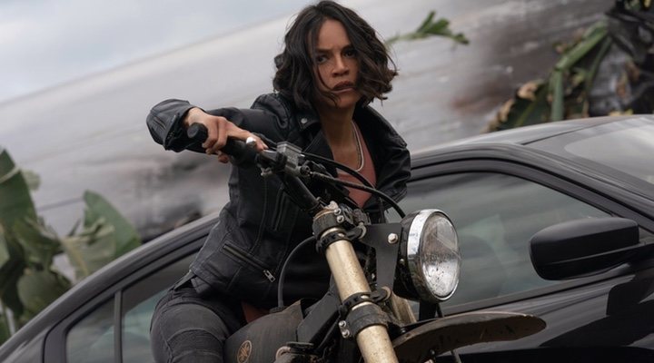 Michelle Rodriguez doing stunt work as Letty in 'Fast & Furious 9'