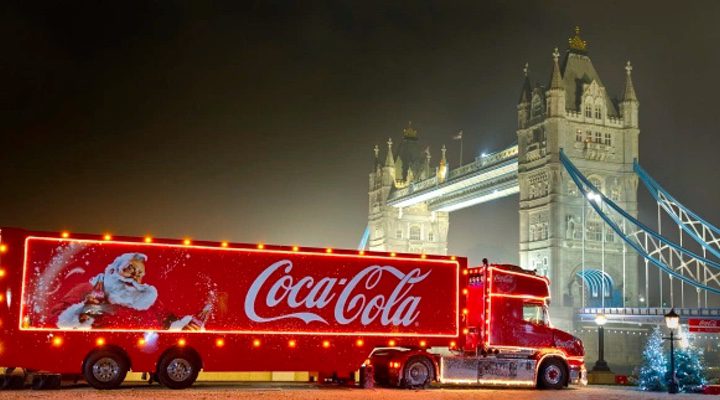  The famous Coca Cola truck from the advert