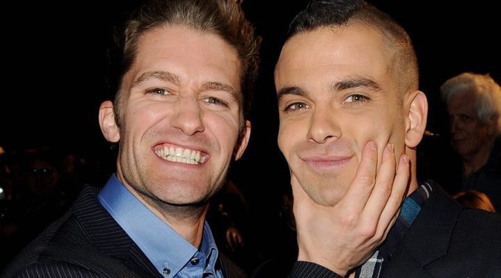  Matthew Morrison with Mark Salling