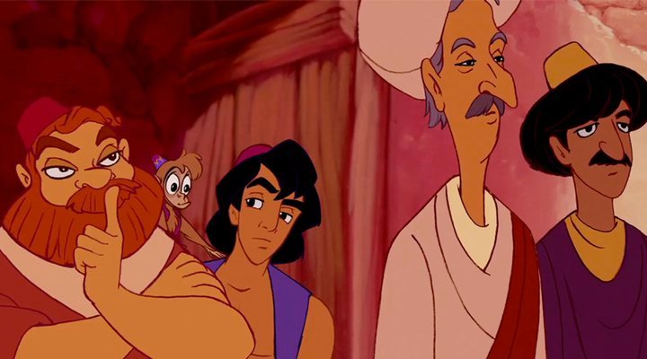  their characters in 'Aladdin'