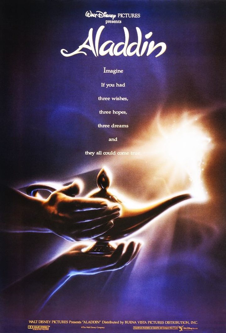 Original 1992 Aladdin Poster