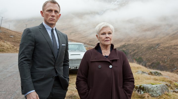 James Bond Daniel Craig and Judi Dench