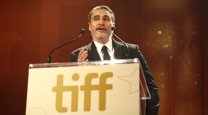 Joaquin Phoenix recalls his brother, River Phoenix, during his speech at the Toronto International Film Festival