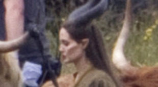 Primer vistazo a Angelina Jolie como Maléfica en el set de rodaje de 'Maleficent'