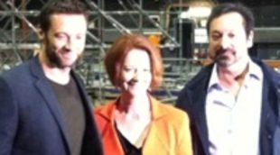 Hugh Jackman se pasea por los primeros decorados de 'Lobezno'