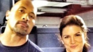 Dwayne Johnson y Gina Carano posan en la primera imagen de 'Fast and Furious 6'