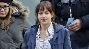 Jamie Dornan y Dakota Johnson comienzan a mostrar su pasión en el set de rodaje de 'Cincuenta sombras de Grey'