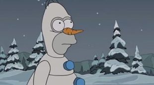 'Los Simpson' rinden homenaje a 'Frozen: El reino del hielo' en su gag del sofá de Navidad