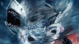 Primer teaser póster de 'Sharknado 4', la exitosa saga sobre tornados de tiburones