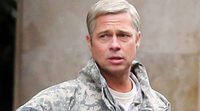 Brad Pitt estrena melena gris en el rodaje de 'War Machine'