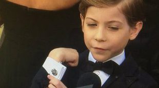 Jacob Tremblay luce su amor por 'Star Wars' en la alfombra roja de los Oscar 2016