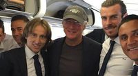 Richard Gere viaja en el avión del Real Madrid a la final de la Champions