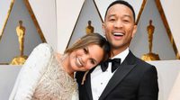 Oscar 2017: Chrissy Teigen se duerme en el hombro de John Legend durante la gala