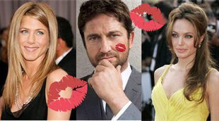 A Gerard Butler le preguntan quién besa mejor, ¿Angelina Jolie o Jennifer Aniston?