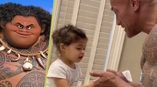 Dwayne Johnson enseña a su hija pequeña a lavarse las manos al ritmo de 'Vaiana'