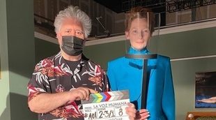 Pedro Almodóvar ya rueda el cortometraje 'La voz humana' con Tilda Swinton