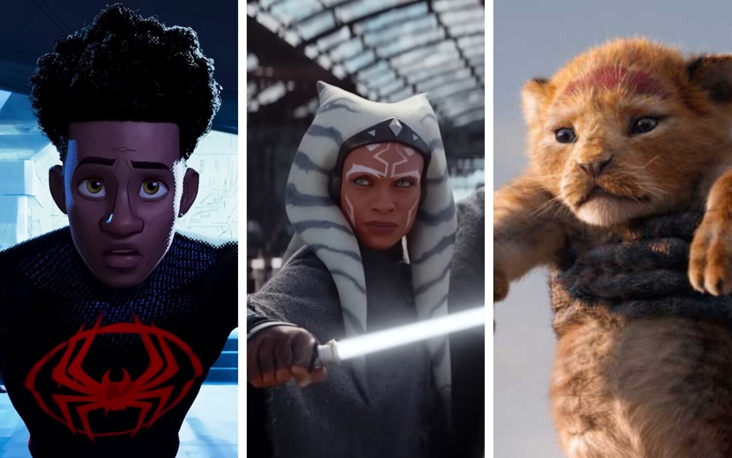 Miles Morales, Ahsoka y Simba