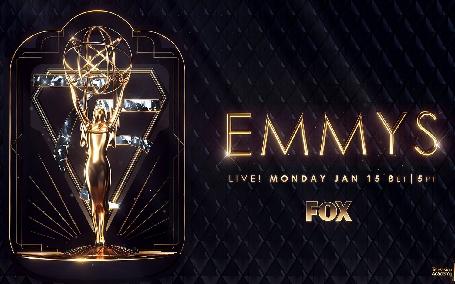 La gala de los Emmy se emitirá el lunes 15 de enero