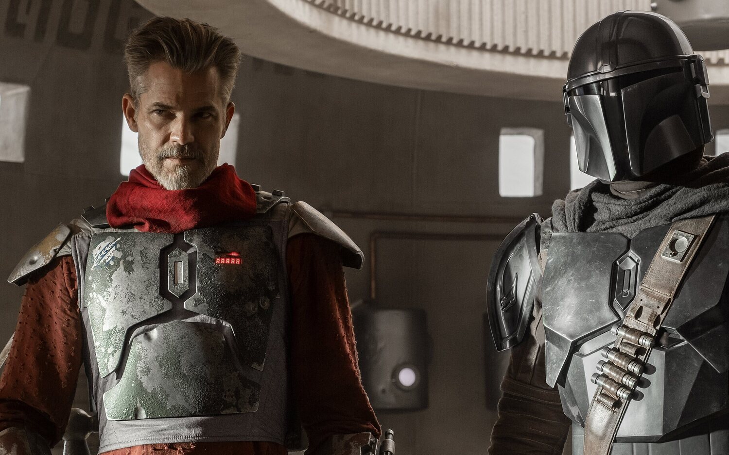 Timothy Olyphant en su participación en la serie 'The Mandalorian'