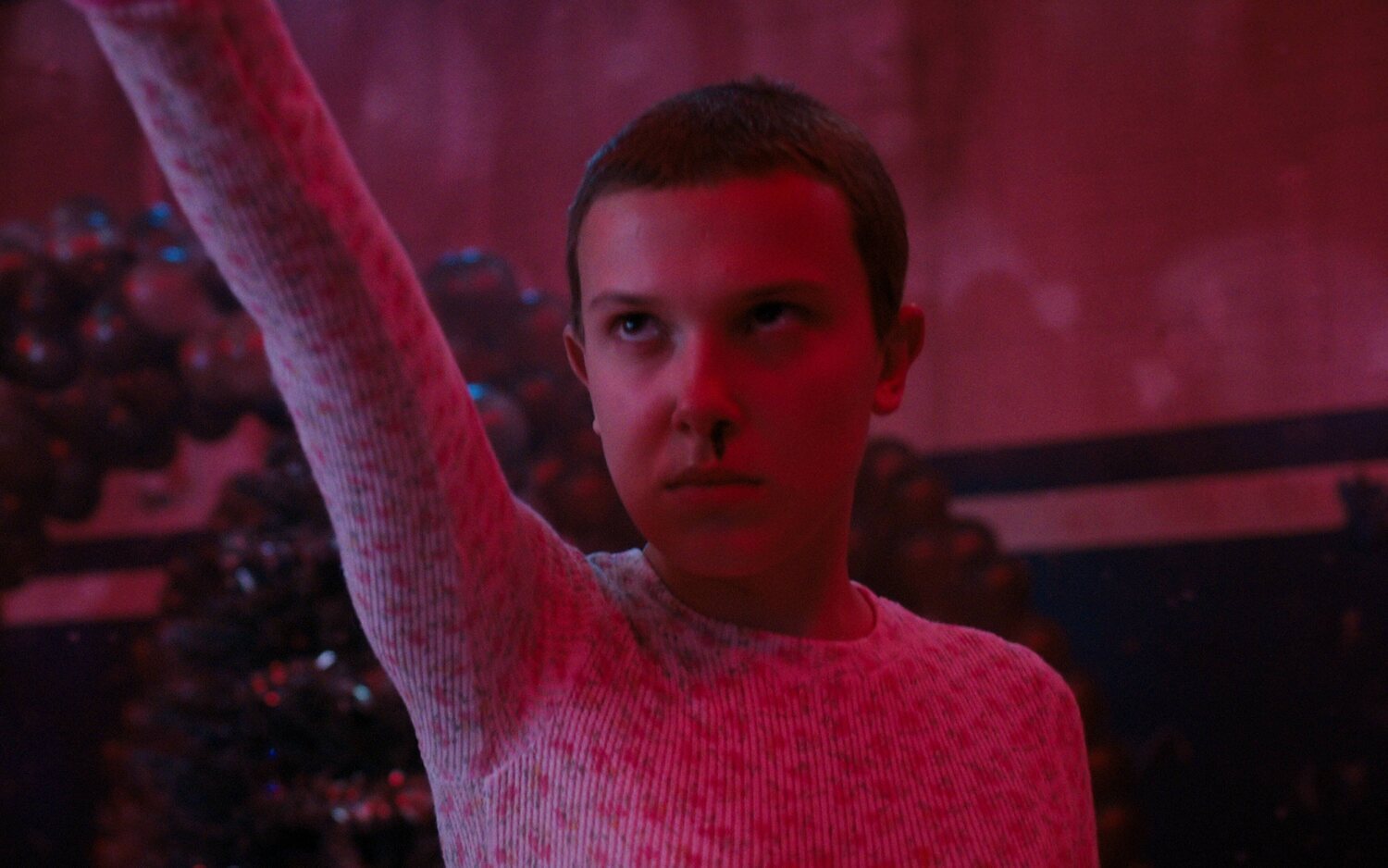 Millie Bobby Brown como Once en la cuarta temporada de 'Stranger Things'