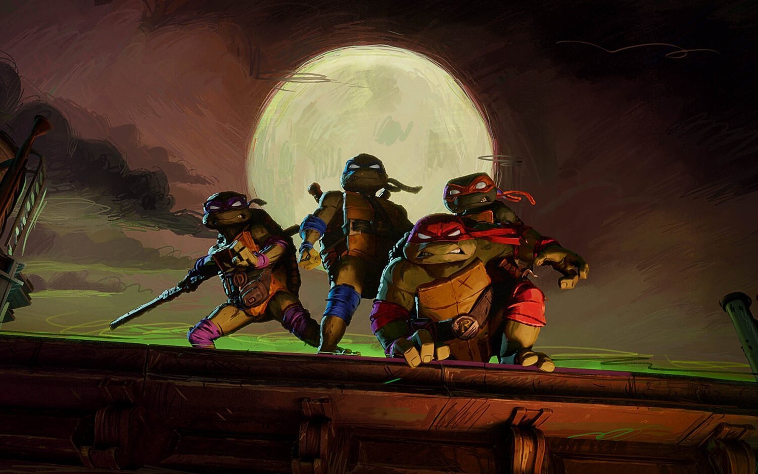 Los nuevos héroes de Nueva York en 'Ninja Turtles: Caos mutante'.