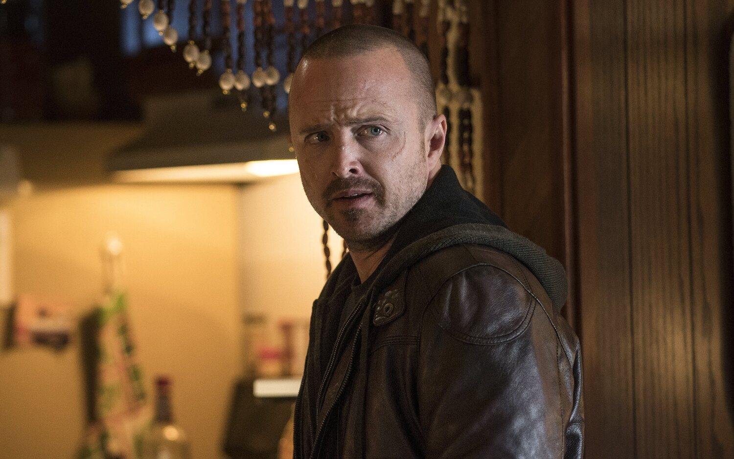 Aaron Paul en una escena de 'Breaking Bad: El Camino' como Jesse Pinkman